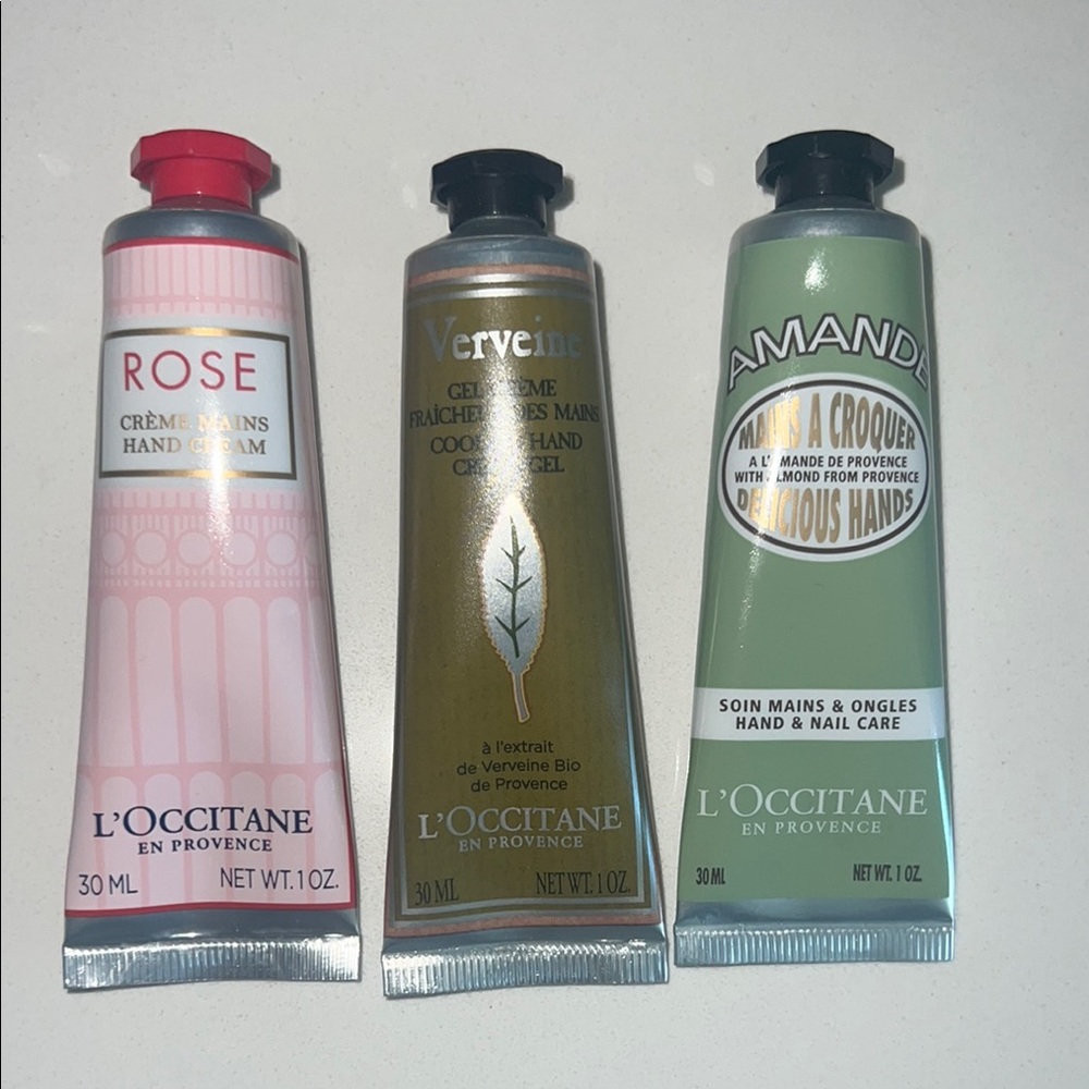 L'OCCITANE Hand Cream Set - Rose, Green, Almond